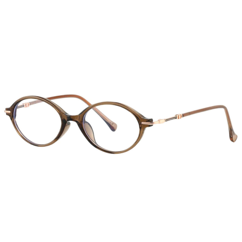 Kính cận CO05 dáng oval màu nâu của Stelia