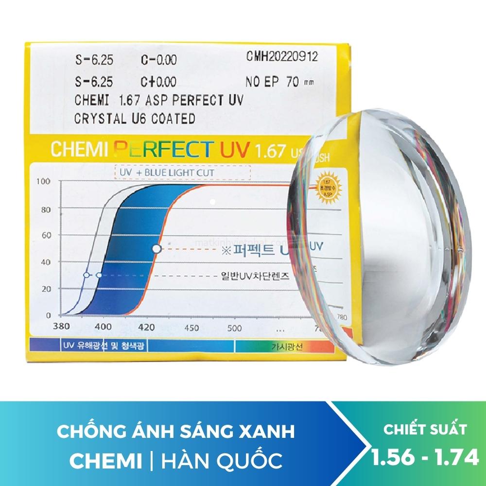 Tròng Kính Chống Ánh Sáng Xanh CHEMI U6-1.67