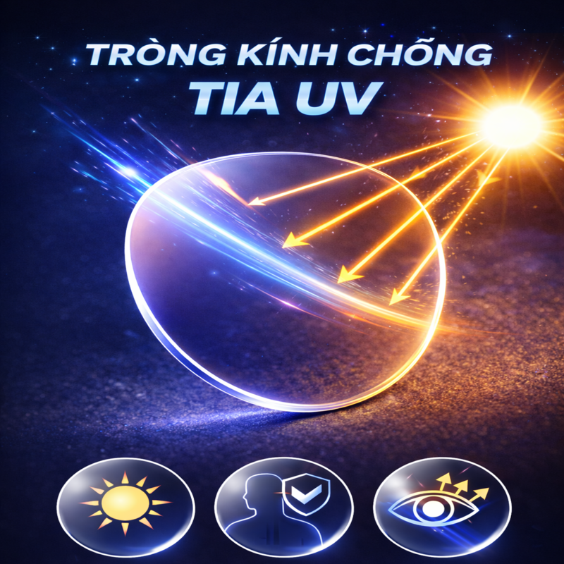 Tròng Kính Chống Tia UV Stelia