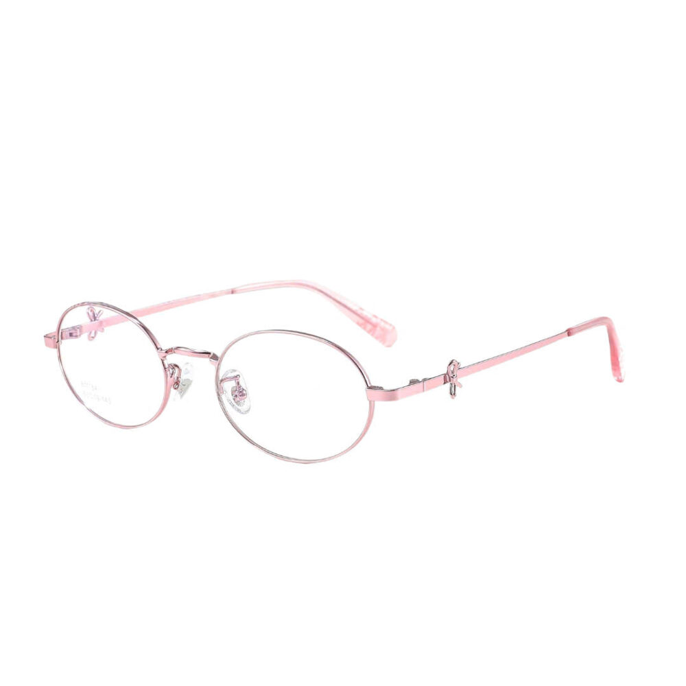 Kính cận CO10 dáng oval màu hồng của Stelia