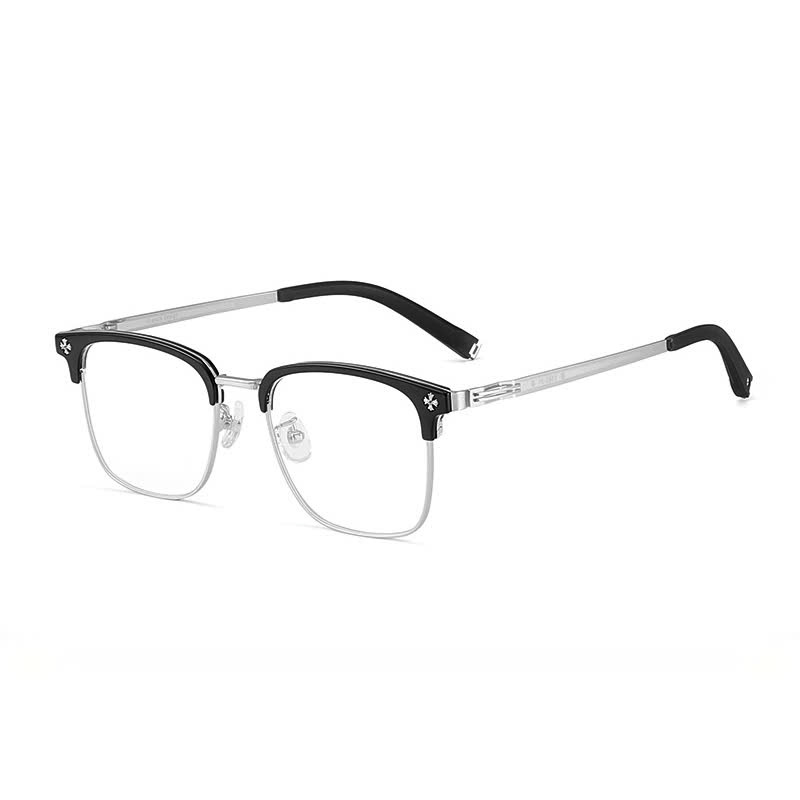 Kính cận CV04 dáng vuông màu bạc của Stelia